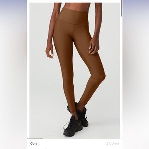 ALO Yoga High Waist Air Lift Cinnamon Brown 7/8 Leggings🤎🤎 Sz Small